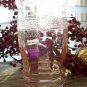 MacBeth Evans Pink Dogwood Molded Band 8 oz Depression Glass Tumbler