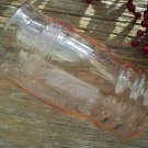 MacBeth Evans Pink Dogwood Molded Band 8 oz Depression Glass Tumbler