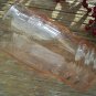 MacBeth Evans Pink Dogwood Molded Band 8 oz Depression Glass Tumbler