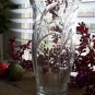 Signed Crystal Flower Vase~BJ Maker Mark