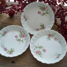 Set of 3 Pink Rose Haviland Limoges Butter Pats
