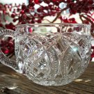 Set of 4 Cambridge Pressed Glass BIG X Cross Hatch Punch Cups c.1901