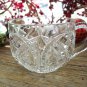 Set of 4 Cambridge Pressed Glass BIG X Cross Hatch Punch Cups c.1901