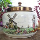 Vintage Royal Dutch Pottery GOEDEWAAGEN GOUDA-HOLLAND Tobacco Jar