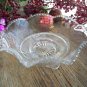 U.S. Glass Company States Series COLORADO Footed Ruffled Bowl