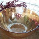 Jeannette Glass LOUISA Flora Gold 9-1/2" Salad Bowl