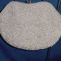 Vintage La Regales white beaded clutch purse small handbag formal evening purse Chain 102a