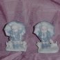 Enesco Girl Boy Umbrellas mint condition blue white  No. 120