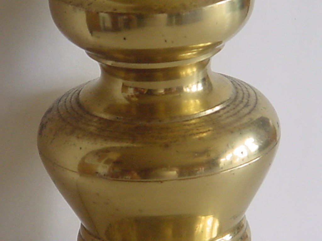 Brass Candle holder Large 18" Homco Made in Japan 130