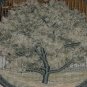 Weaving wall hanging tree design circular off loom weaving 1970s   No. 146