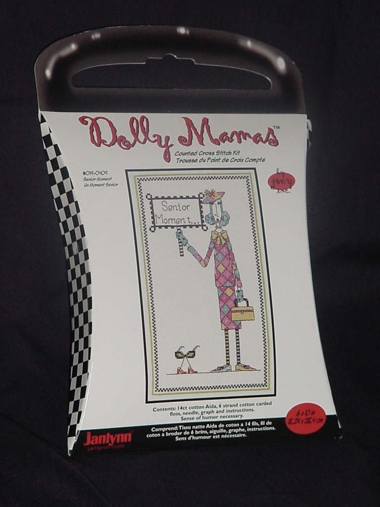 Dolly Mamas by Joey Inc. Counted Cross Stitch Kit Senior Moment No. 136