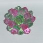 Pink Green Pin Starburst pin vintage   141