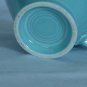 Turquoise Cup 60s look angular handle rings   141