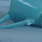 Turquoise Cup 60s look angular handle rings   141