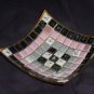 Mosaic tile Ashtray mid century ash tray trinket dish excellent condition   135