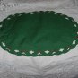 Christmas place mats Green red berries delicate open cutwork  142