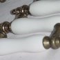 Vintage Porcelain brass Drawer pulls  142