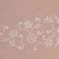 Dresser scarf melon embroidered flower lace edge vintage scarf  No. 53