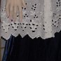 Vintage delicate lace Half Apron vintage Cutwork ivory cotton lace ivory color 143