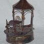 Copper Sculpture Musical Box Mid century Cafe table gazebo You Light Up My Life 145