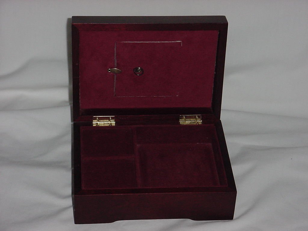 Lenox Wood Porcelain Musical Jewelry Box Trinket Box No. 161