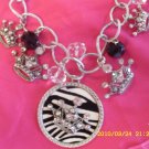 Zebra & Crown Bling Necklace!!!!!! Z2-1/