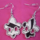 Zebra Print Fleur De ListWith Bling!!!!!Z2-5