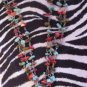 Red & Teal Multi Chip Crown Necklace!!!!!! Z2-17