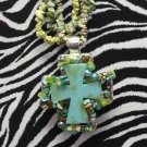 Multi Rock w/ Turquoise Cross !!!!!!!!Z2-93