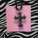 Hematite Silver Cross Pendant !!!!!!!!Z2-95