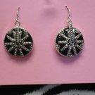 Black Silver Spur Rowel Ear Rings!!!!!!!!Z2-102