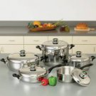 Health Smart 10 Piece Stainless Steel Cookware Set