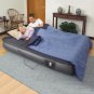 Easy Riser Twin Size 11" Tall Grey Pillowtop Air Bed With Remote Control