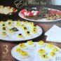 Egg Platter Set 3Pc Ceramic Multi Use