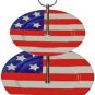 Premium Patriotic 2-Tier Plate