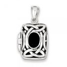 Sterling Silver Onyx Locket