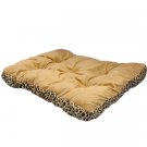 28" Rectangular Leopard Print Pet Bed
