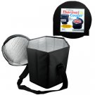 Folding Thermal Cooler with Shoulder Strap