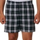 Boxercraft Adult Classic Flannel Boxers - Black/White (XL)