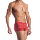 Excite Striped Mesh Boxers Red O/S