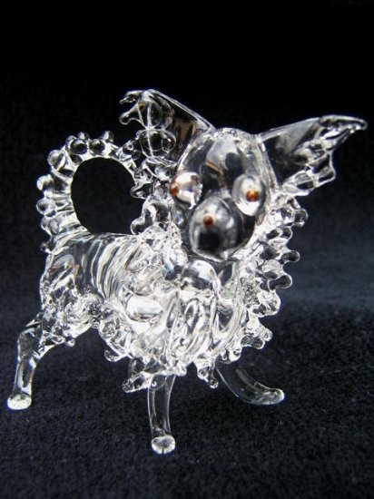 crystal chihuahua figurine