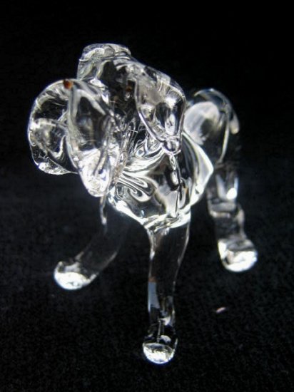 MASTIFF DOG CRYSTAL GLASS COLLECTIBLE MINIATURE FIGURINE