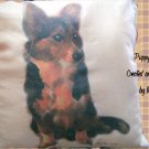 Personalized Photo Puppy (dog) Pillow Handmade Unique