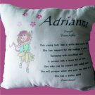 Personalized Little Girl Name Meaning Pillow USA Fairy