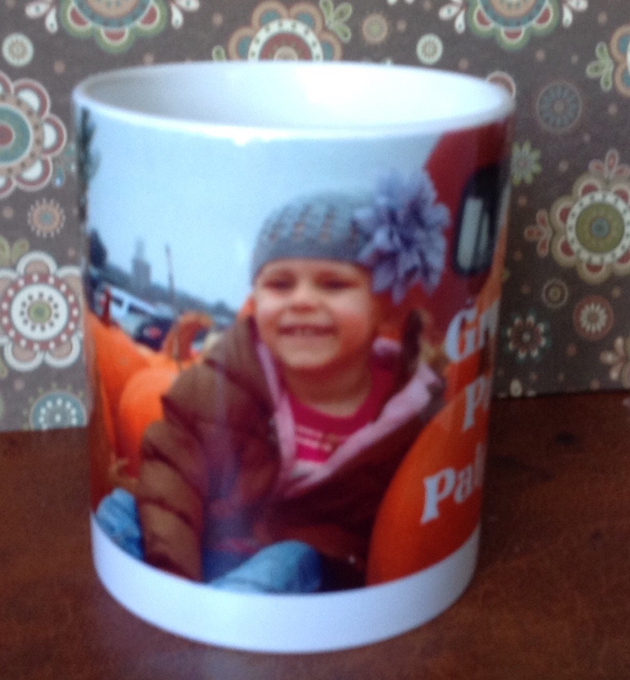 Personalized ceramic photo mug