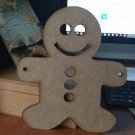 12”  sublimation blank (2) Gingerbread man