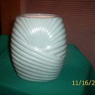 Large blue speckled vase