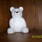 White Teddy Bear Planter