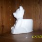 White Teddy Bear Planter