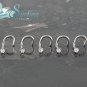 LOT OF 5 WHITE JEWELED GEM NOSE RINGs SCREWS STUDS 18G